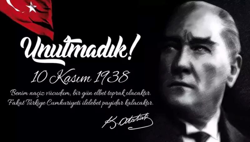 Cumhuriyetimizin kurucusu  Büyük Önder Mustafa Kemal Atatürk'ü ebediyete yolculuğunun 85. yılında saygı, rahmet ve minnetle anıyoruz..